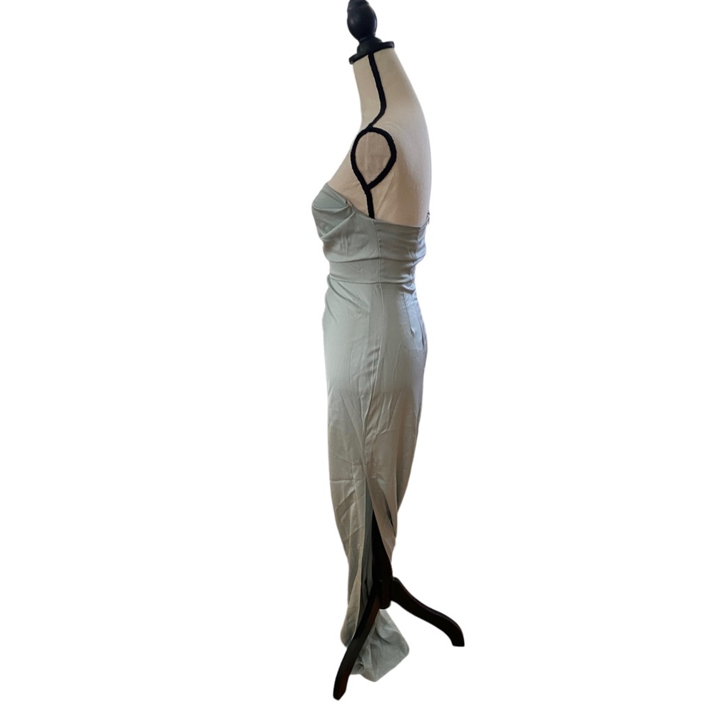 Strapless Satin Maxi Dress - Picture 2 of 3